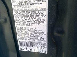 2008 TOYOTA TUNDRA, GREEN, LIMITED, CREW CAB, 5.7L, AT, 2WD. Z25979